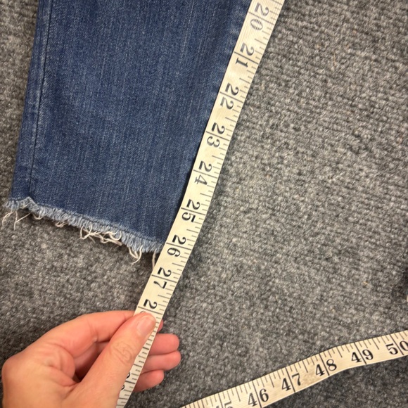 VERVET Womens Denim Crop Skinny Fit Raw Hem Jeans size: 25 - Picture 5 of 7